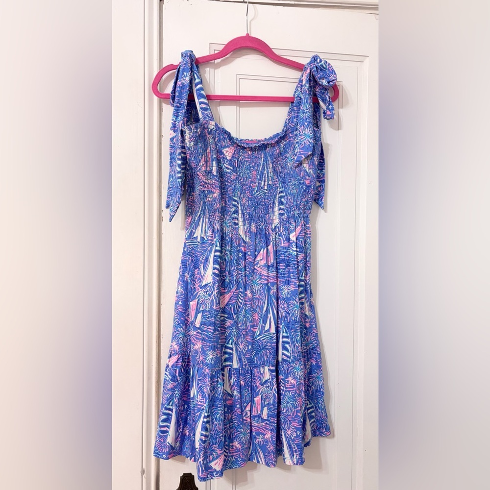 Kailua smocked dress - It’s a Sailabration print